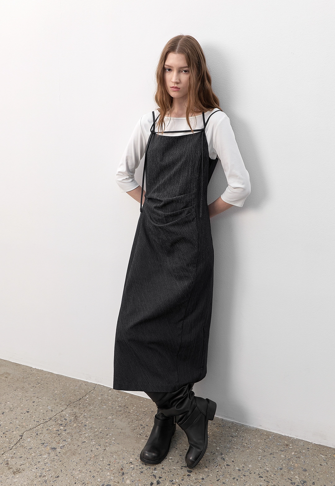 아뜰리에 나인 (Z-OP-6322)MULTI STRAP LAYERED SLEEVELESS DRESS 상품 이미지 2