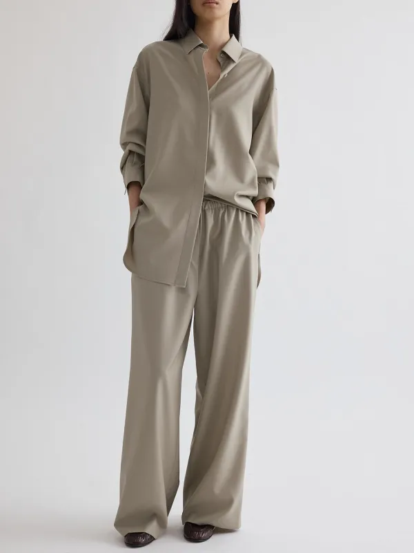 Petra wool elastic-waist PT