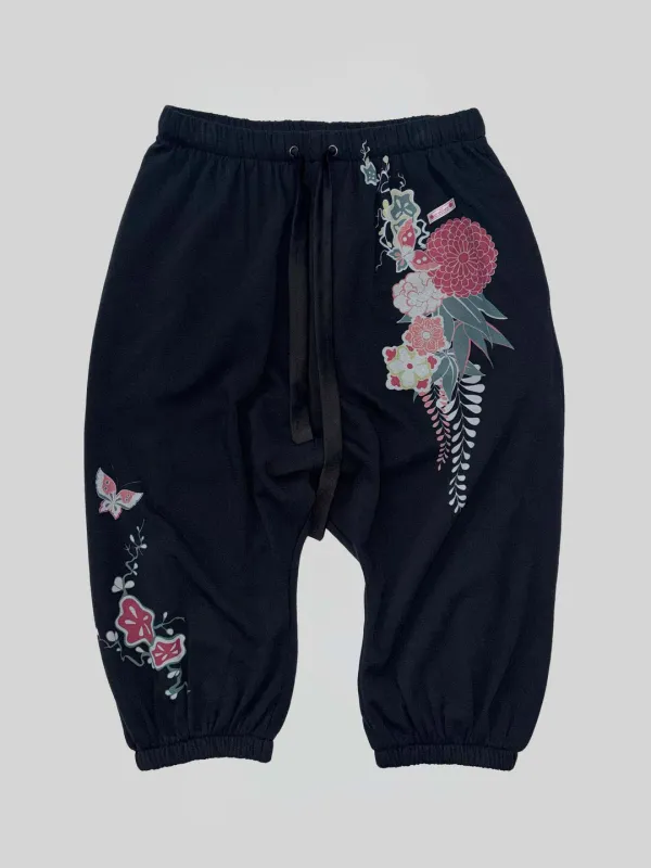 Zen Capri Jogger Pants Black