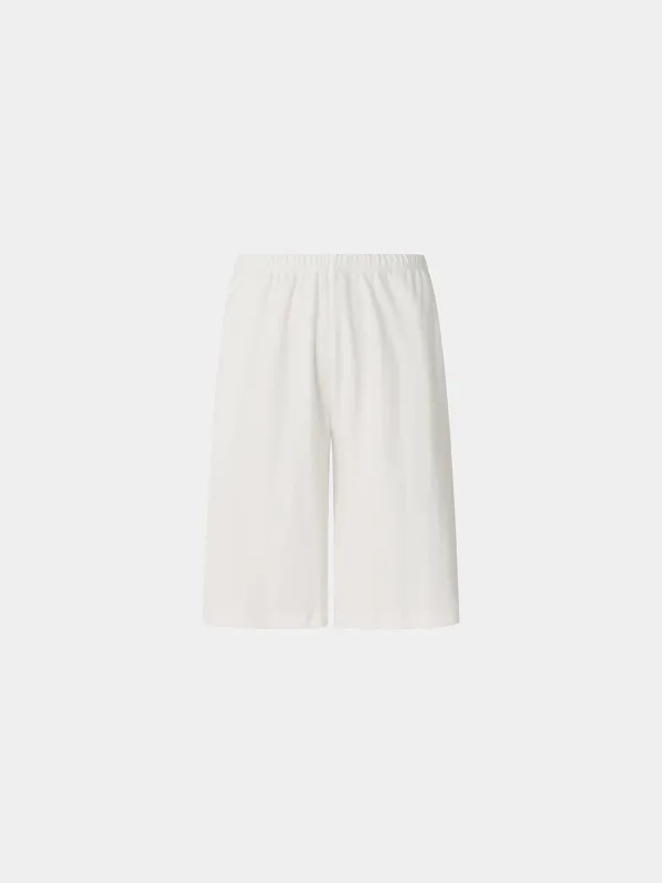 Manas cotton elastic-waist half PT