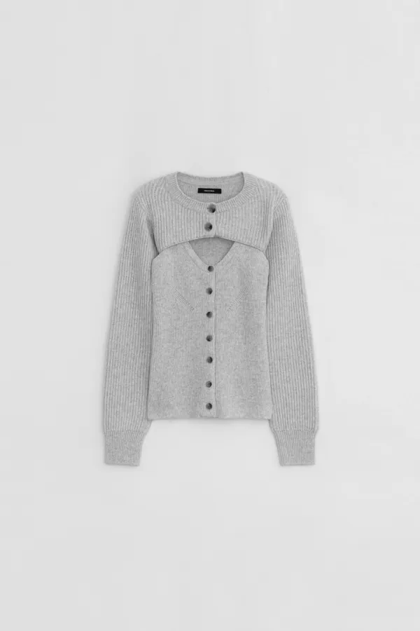 BOLERO LAYERED KNIT CARDIGAN