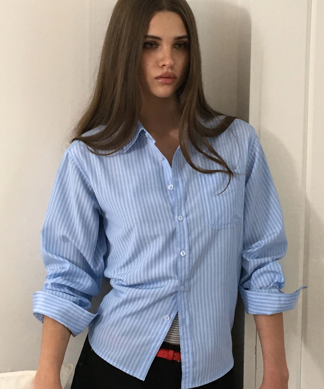 비터셀즈 Standard Lauren Stripe Shirt-Blue 상품 이미지 2