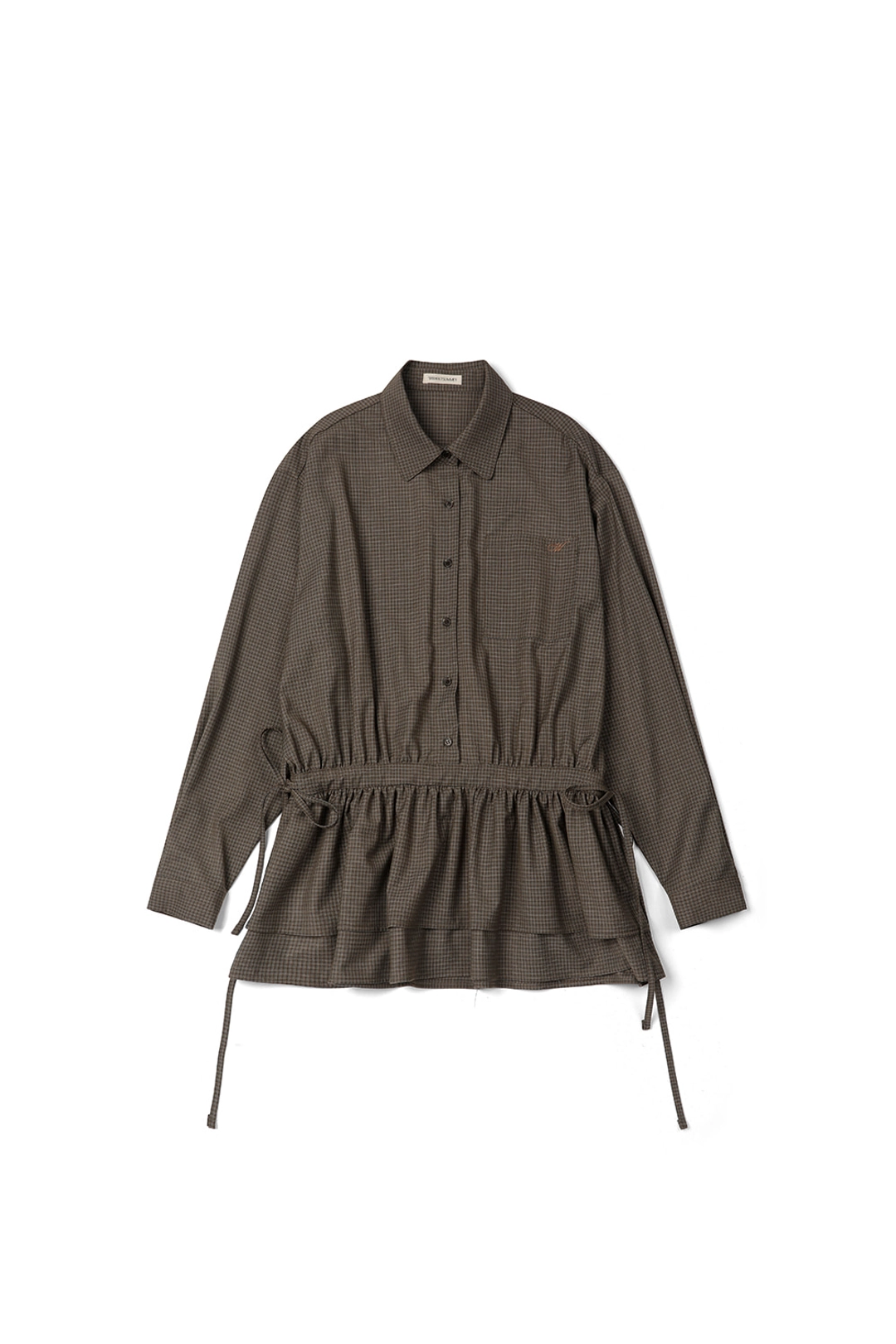 위드아웃썸머 Sandy check onepiece_brown 상품 이미지 1