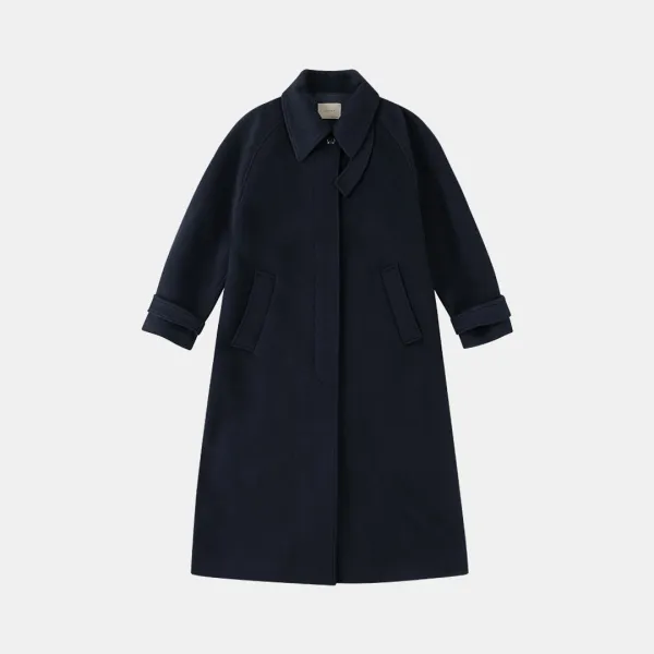 SIOT4128 캐시미어 블렌드 발마칸 코트_Navy