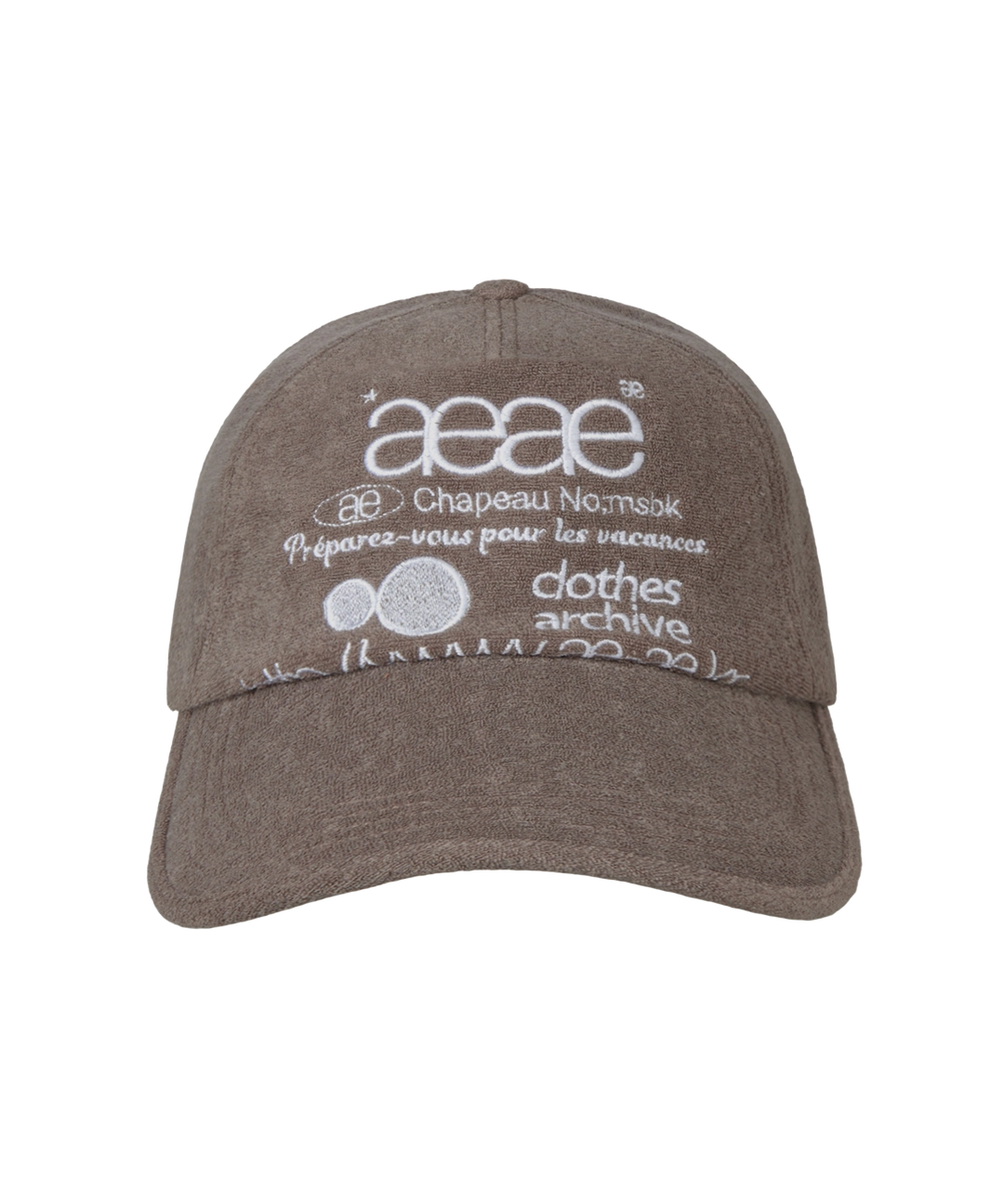 에이이에이이 WEB LOGO FLEECE CAP [BROWN] 상품 이미지 3