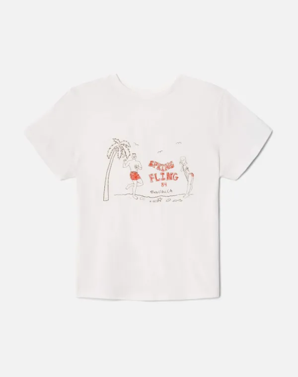 Classic "Spring Fling" Tee - Vintage White