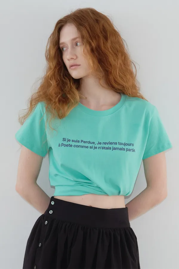 LETTER NOTE TEE_mint