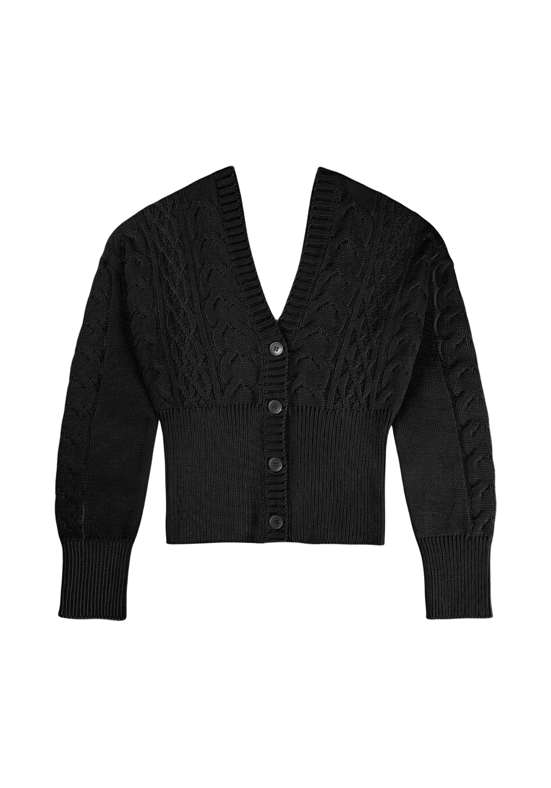 힐다 Dear Winter Knit Cardigan [Black] 상품 이미지 1