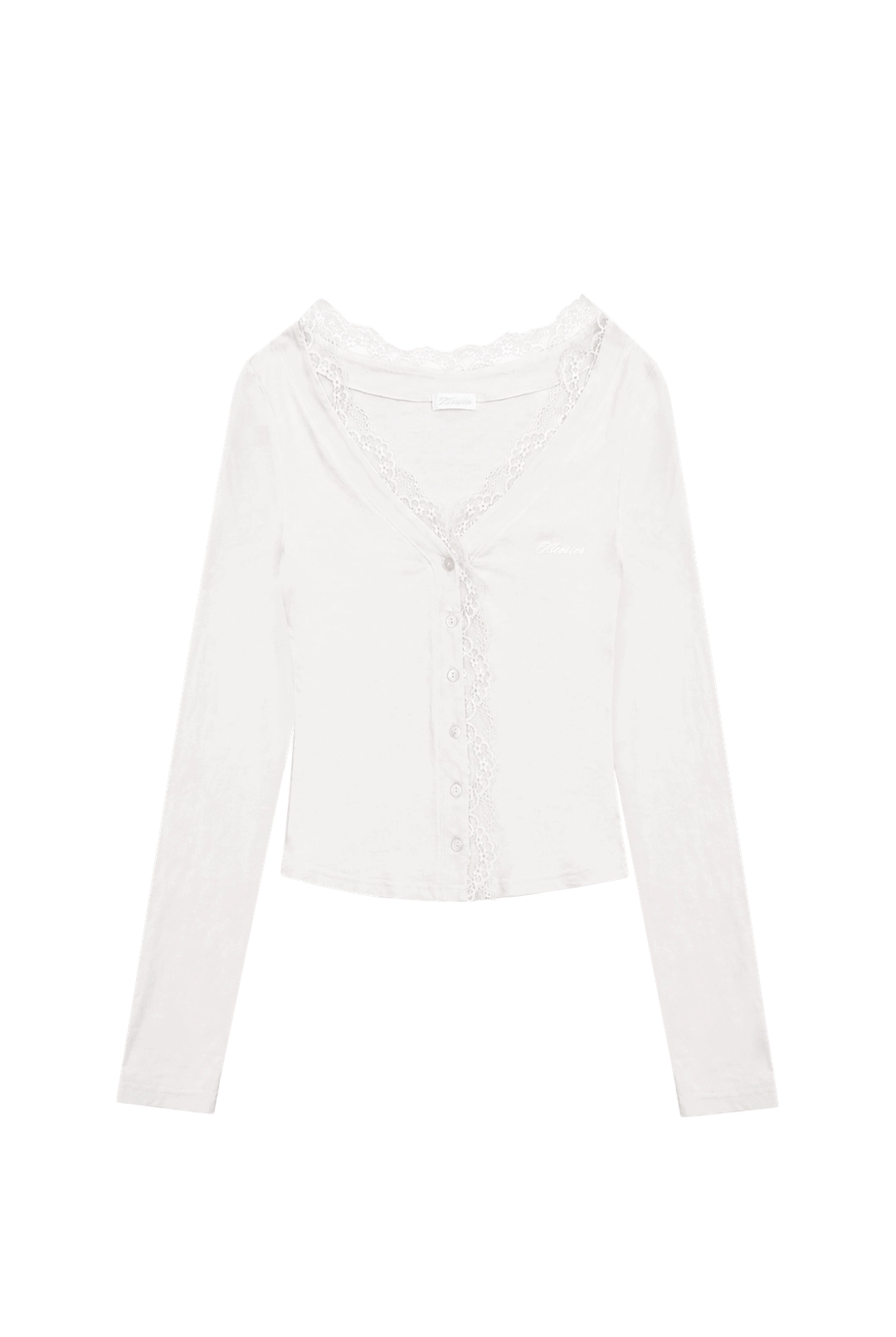 클리시어 Cream donuts sheer cardigan, Charcoal 상품 이미지 3