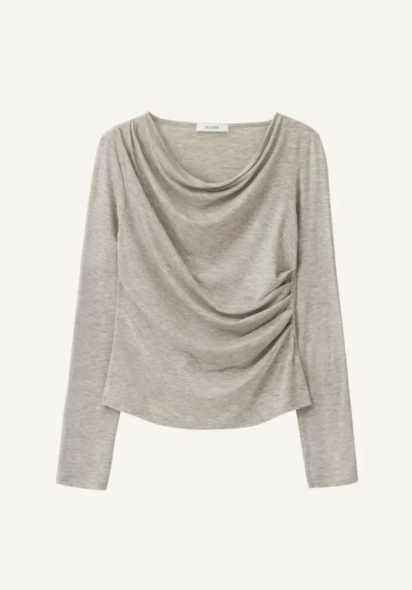 Shirring Drape Tee