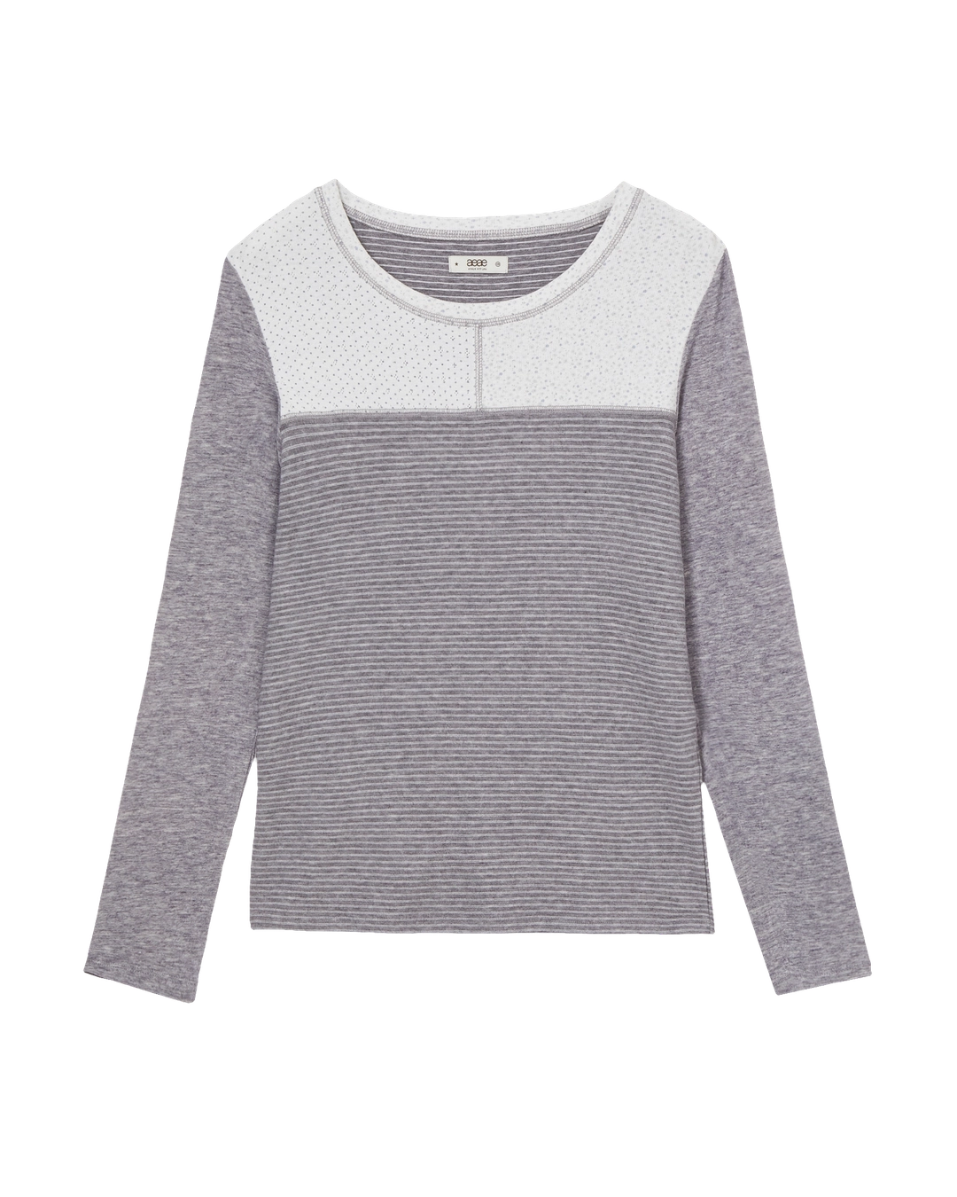 에이이에이이 PATTERN BLOCK TEE [GREY] 상품 이미지 1