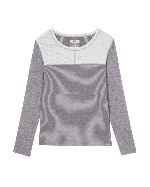 PATTERN BLOCK TEE [GREY]