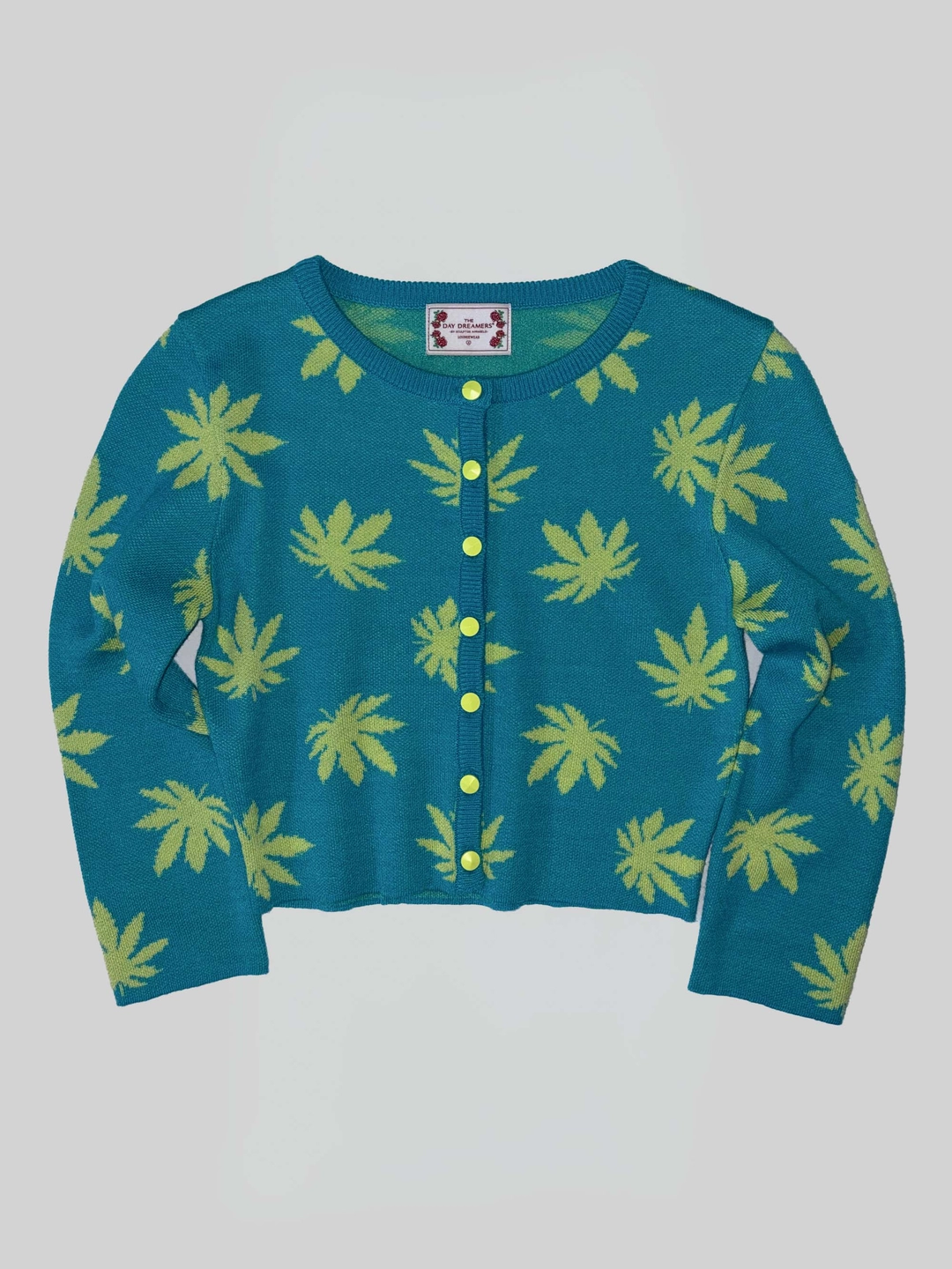 스컬프터 New Emo Crop Cardigan Teal 상품 이미지 1