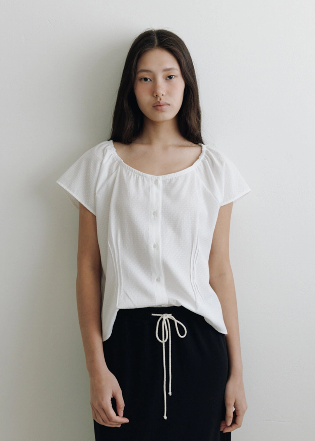 더라이 Dot Sleeve Blouse(Ivory) 상품 이미지 2