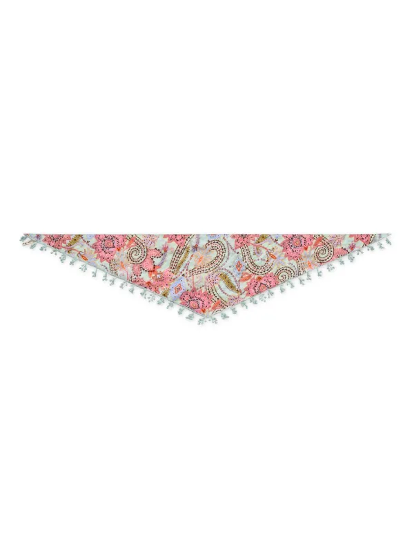 ✲3RD MORPHO KNOT SCARF MINT PAISLEY *예약배송