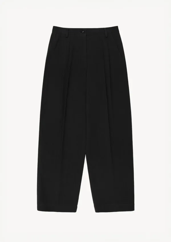 Vernon Tuck Pants in Black