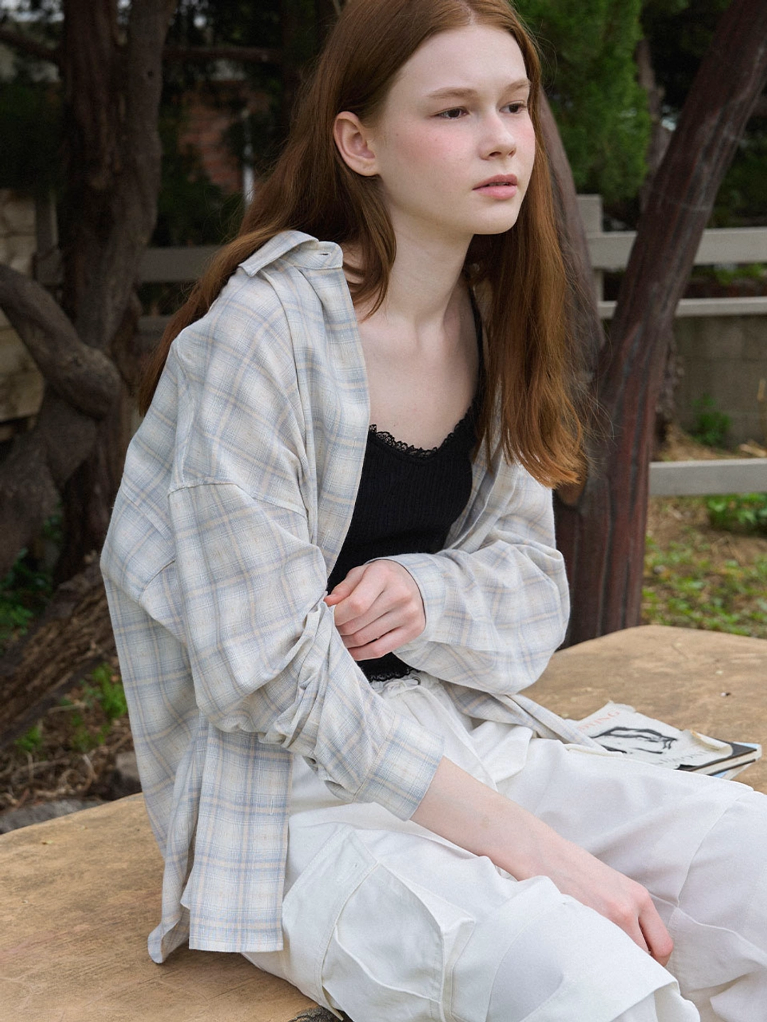 쏘이르 (2COLOR)STRING BOYFIT SHIRT 상품 이미지 2