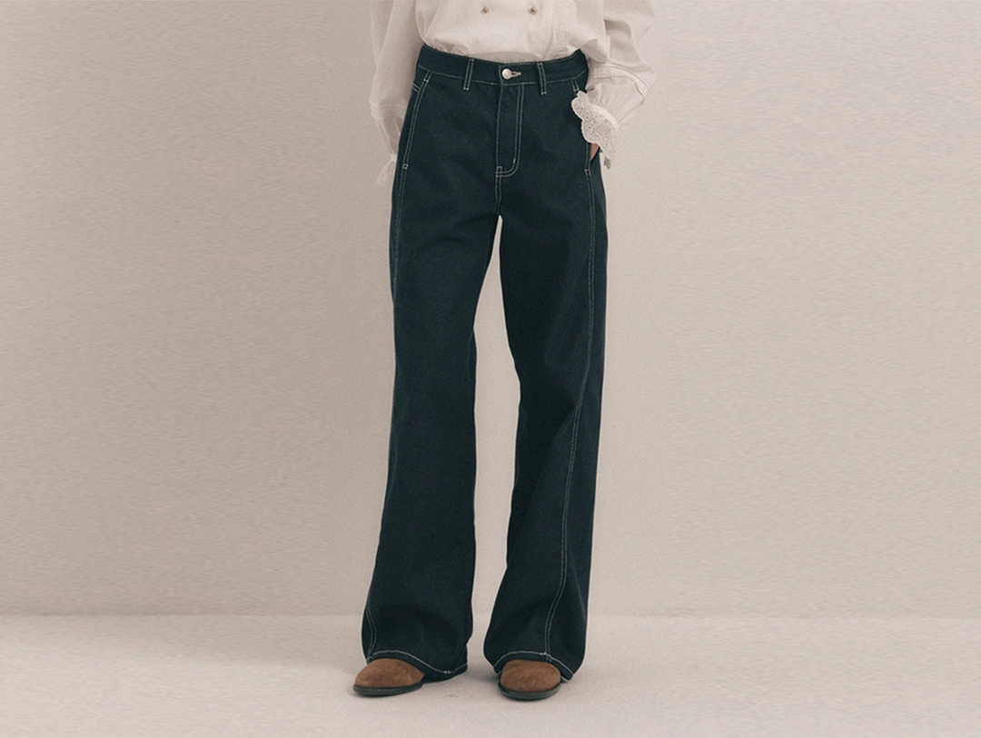 플로움 Stitch Selvedge Denim Pants 상품 이미지 3
