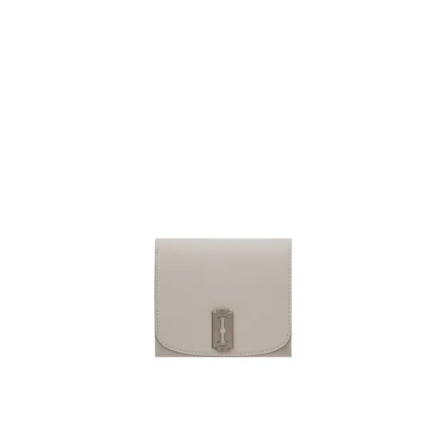 Occam Lune Double Face Half Wallet (오캄 룬 더블 페이스 반지갑) Light Beige