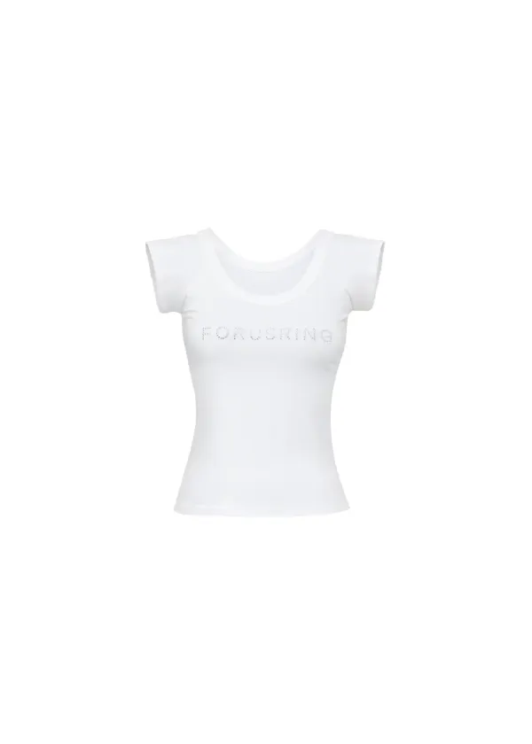 B.JEWEL LOGO TEE  [WHITE]
