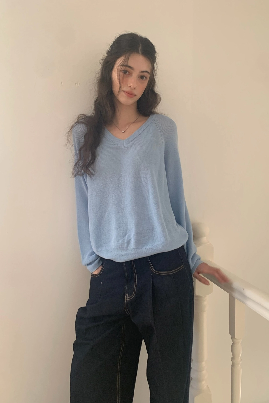 리리수 Breeze Knitsweater / Blue 상품 이미지 3