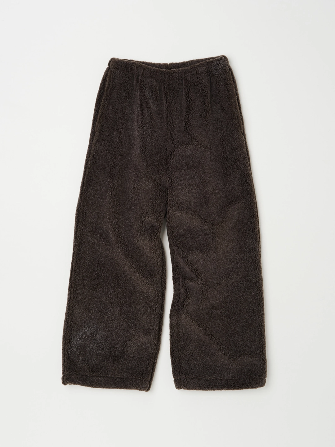 낫띵에브리띵 FLEECE WIDE-LEG PANTS IN BROWN 상품 이미지 1