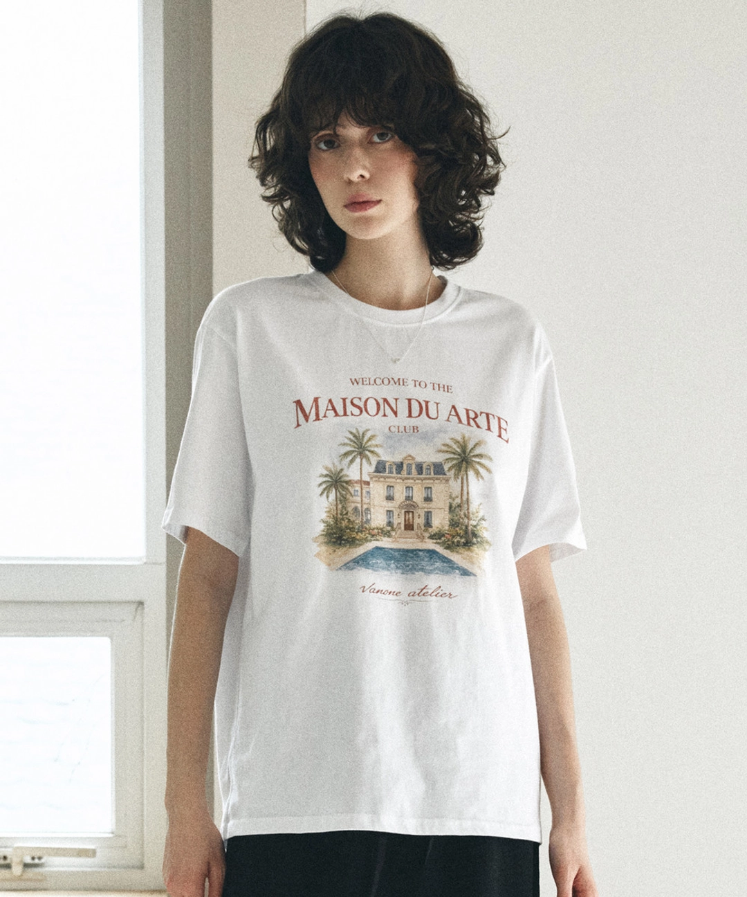 반원 아뜰리에 A3577 MAISON DU ARTE 티셔츠_White 상품 이미지 2