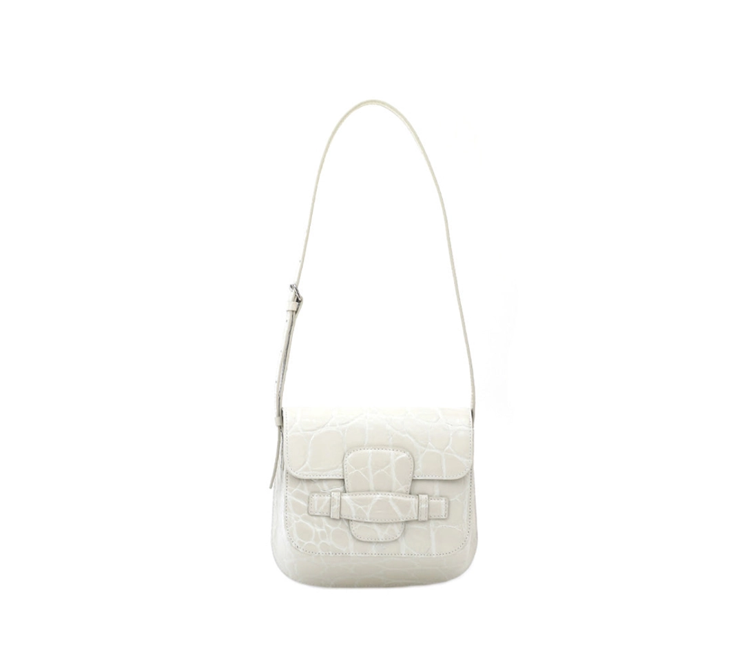 구드 Evie - Cream (Croc-Embossed) 상품 이미지 1