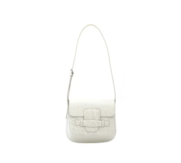 Evie - Cream (Croc-Embossed)