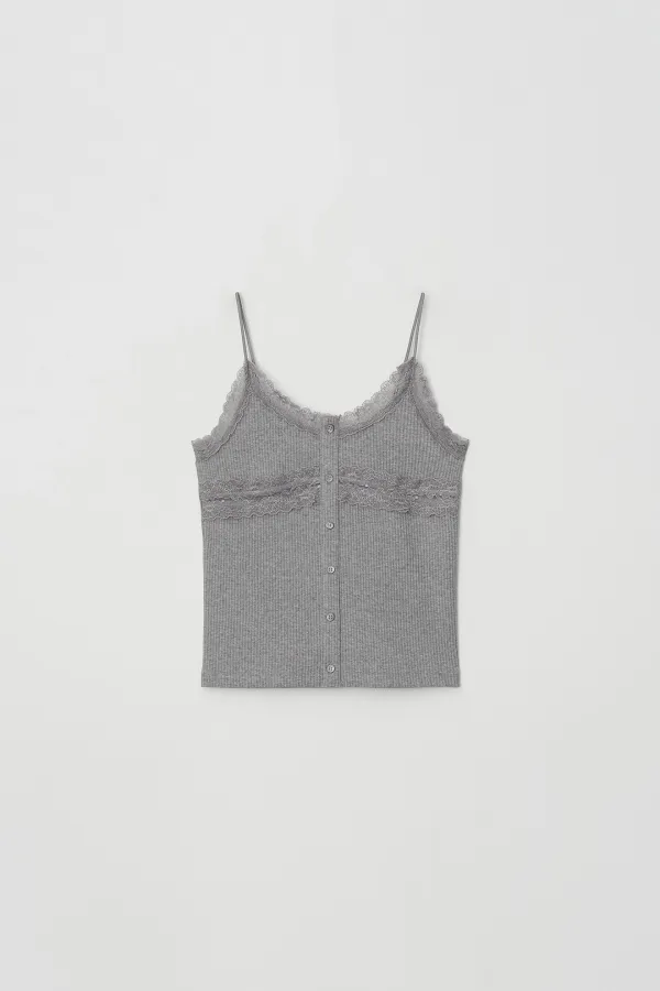[2차] Lace Trim Sleeveless (gray)