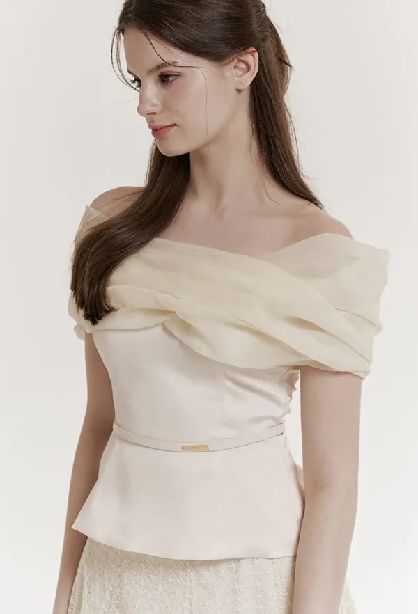 DAYANA Off-shoulder Blouse (Cream)