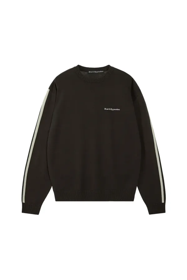 COLORATION CREW NECK KNIT - BROWN