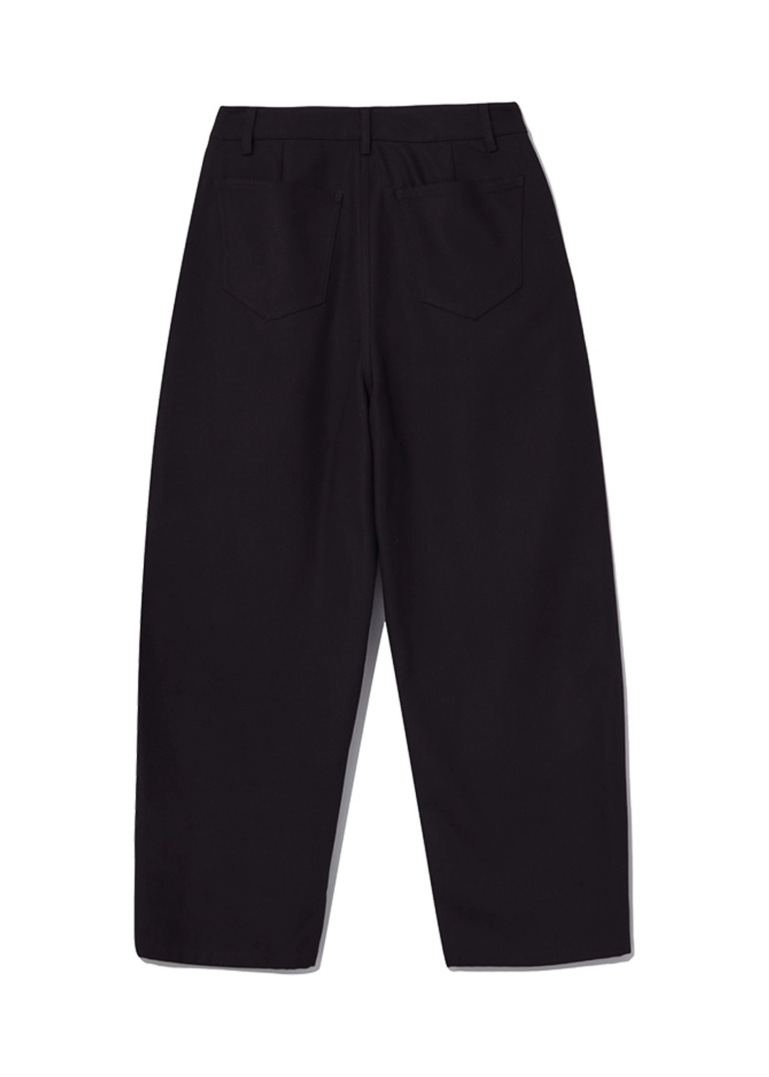 BASICO CURVED PANTS [WHITE, BLACK]