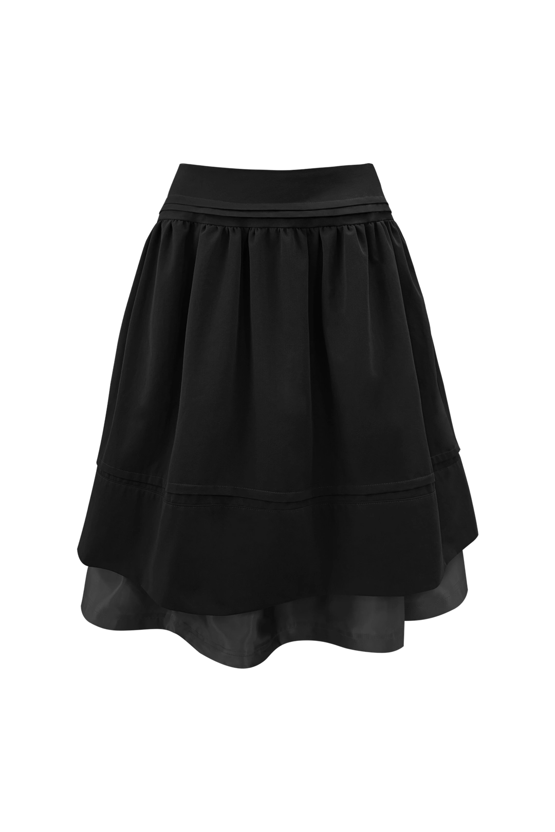 체메씨 SHY LAYER SKIRT (BLACK) 상품 이미지 1