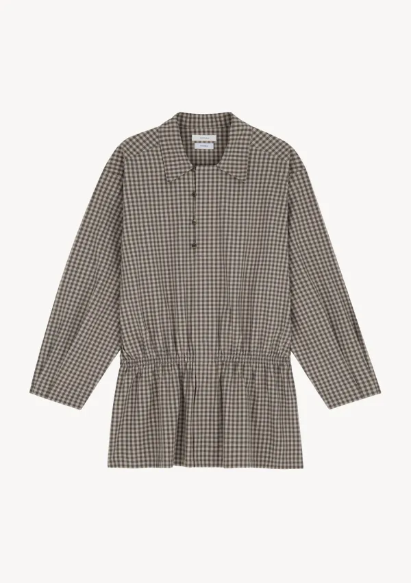 Marlow String Blouse in Brown
