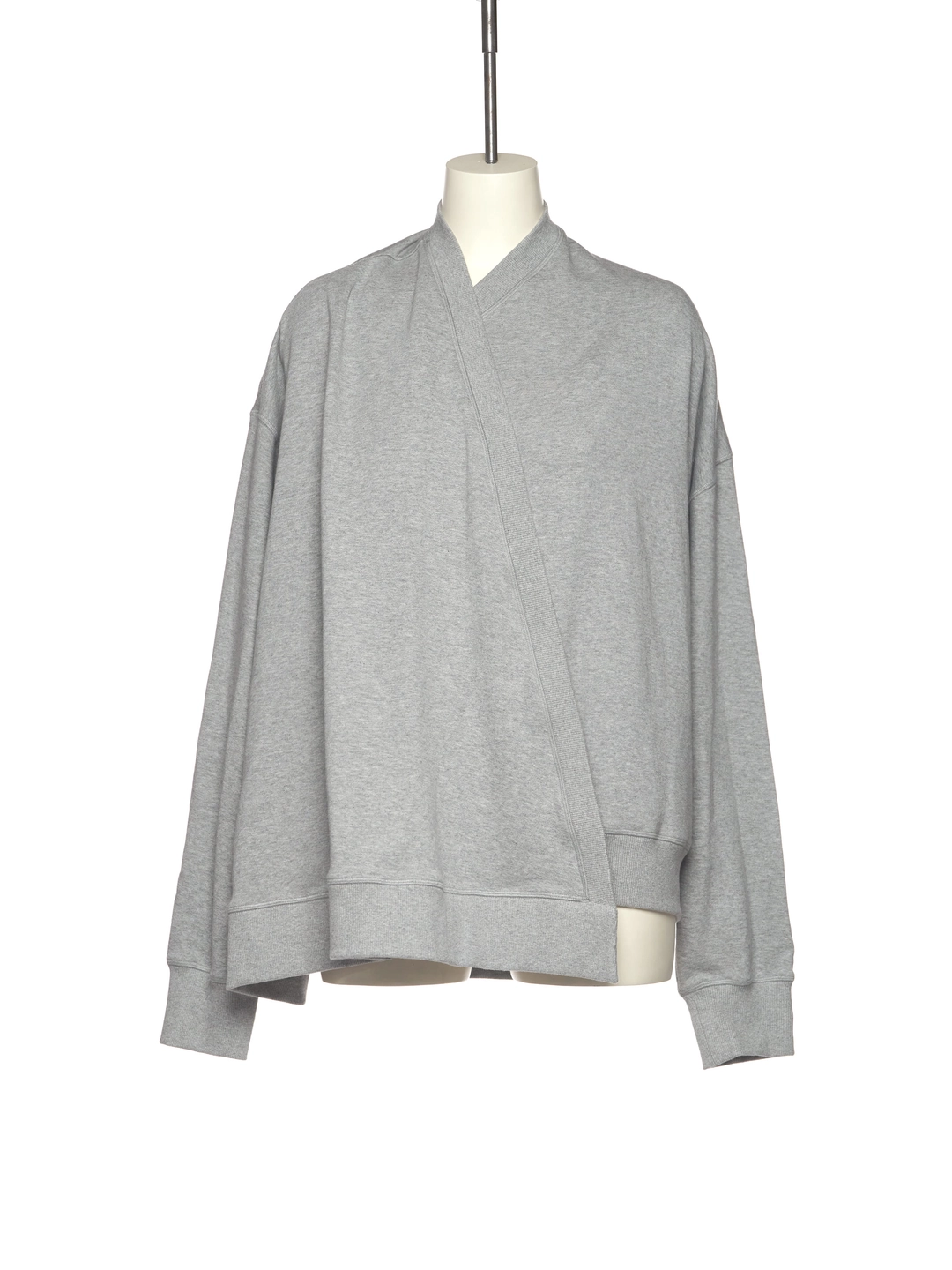 푸쉬버튼 SS25 GREY ONE SHOULDER CAPE SWEARTSHIRT 상품 이미지 1