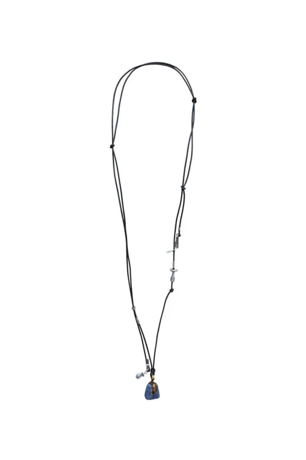 [ONLY ONE] LAPIS TRAPEZOID GEMSTONE NECKLACE