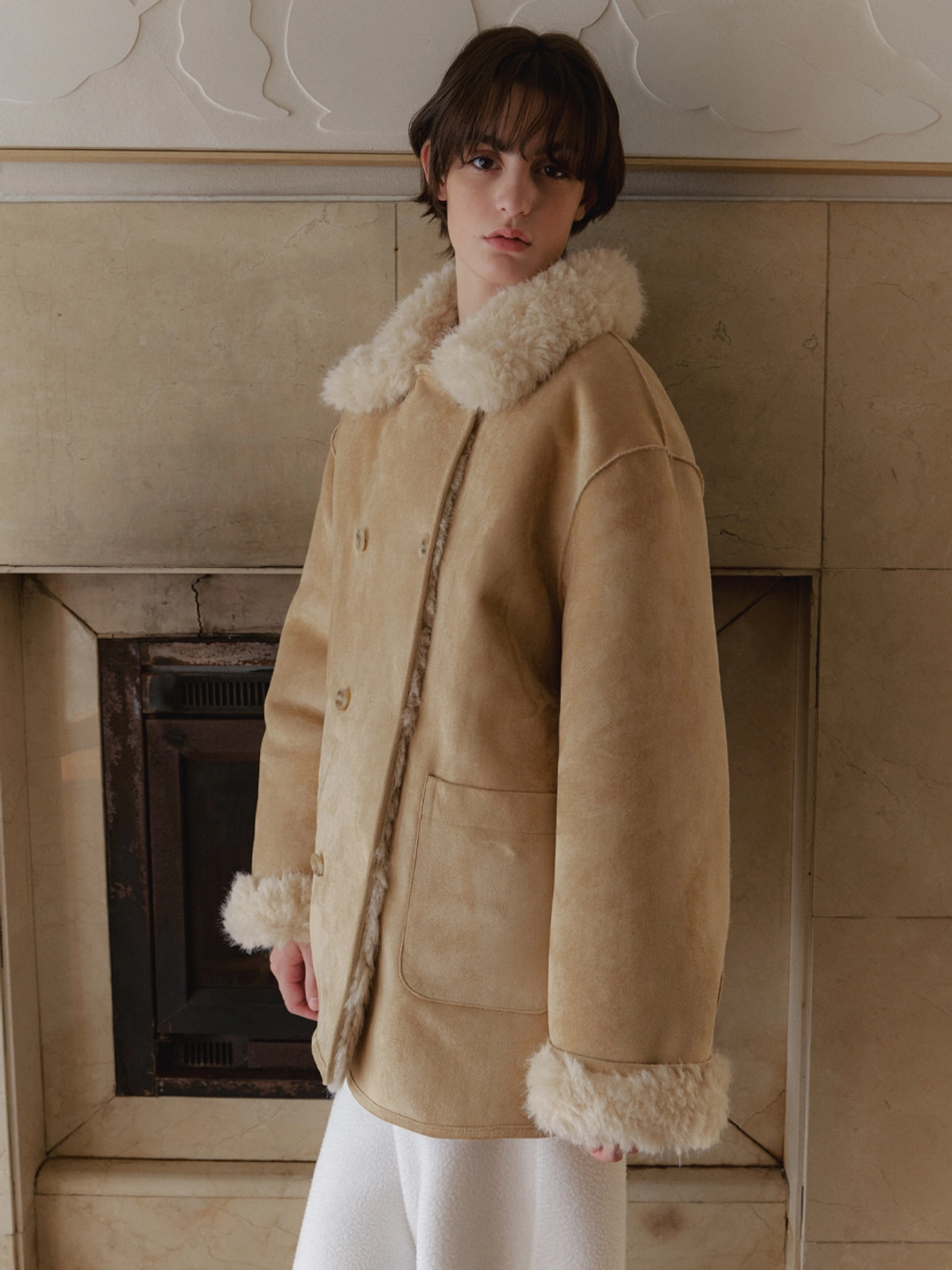 리엘 Pomme reversible mustang (beige) 상품 이미지 3