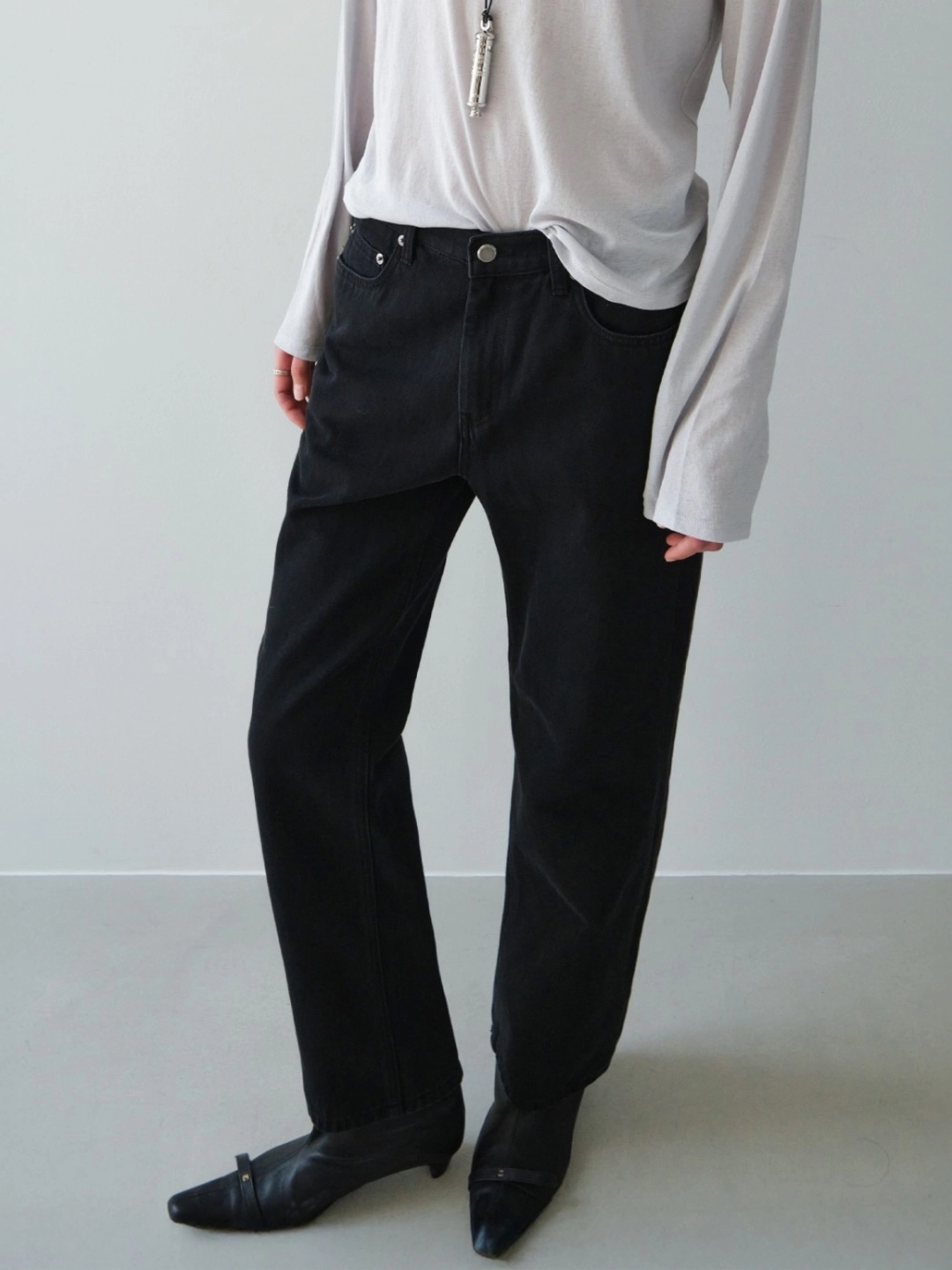 로우클래식 Classic Slim Straight Fit Denim_Black 상품 이미지 2