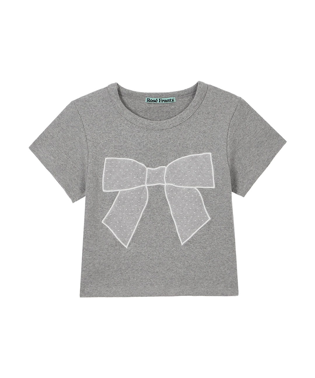 로제프란츠 Lace Ribbon T-shirt [Gray] 상품 이미지 3