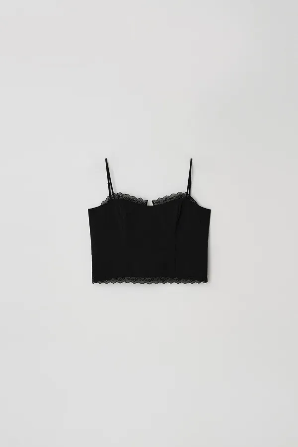 Lace Bustier Top (black)