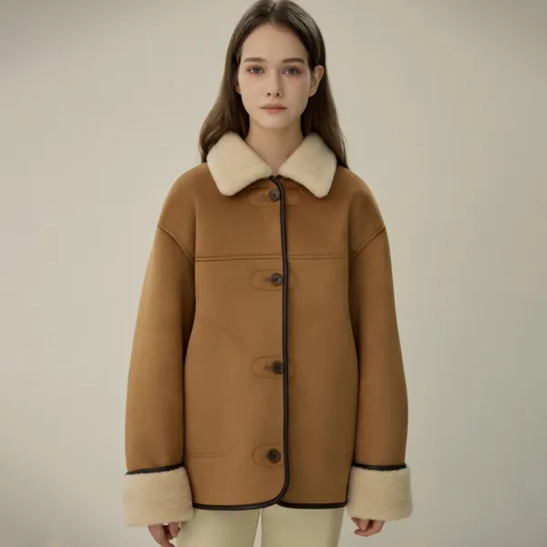 Soutien collar mustang half coat_3Color