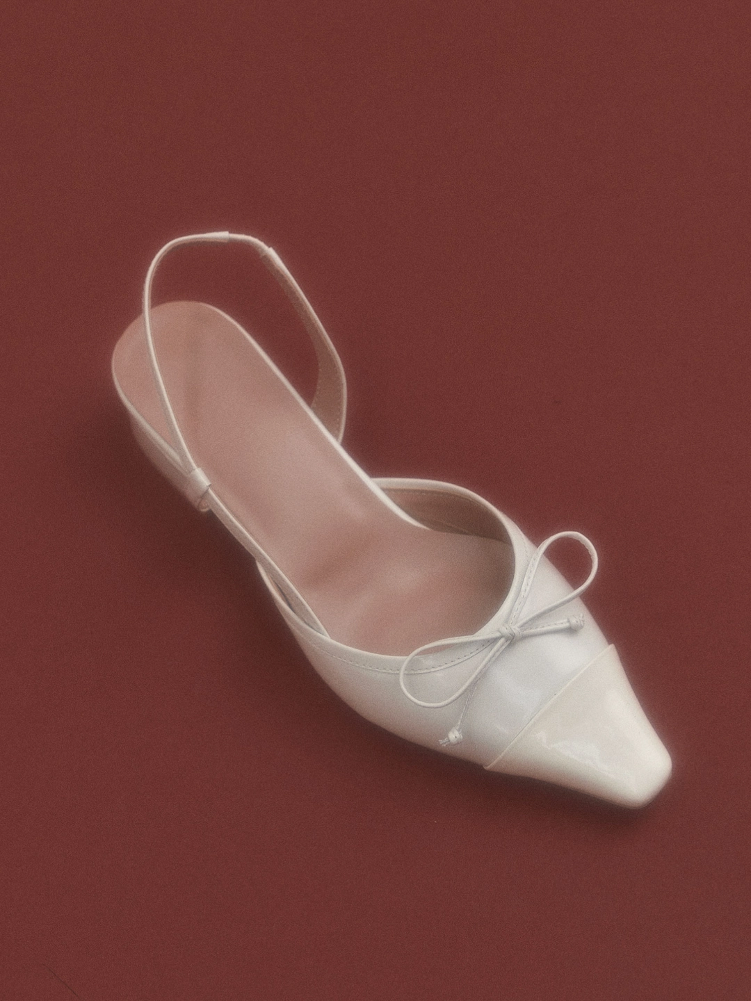 러브듀이 [바로배송] SIGNATURE ribbon slingback  / 톤온톤크림 상품 이미지 2
