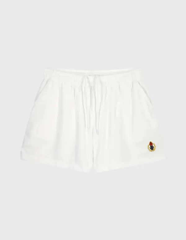 CREST TOWEL SHORTS / White