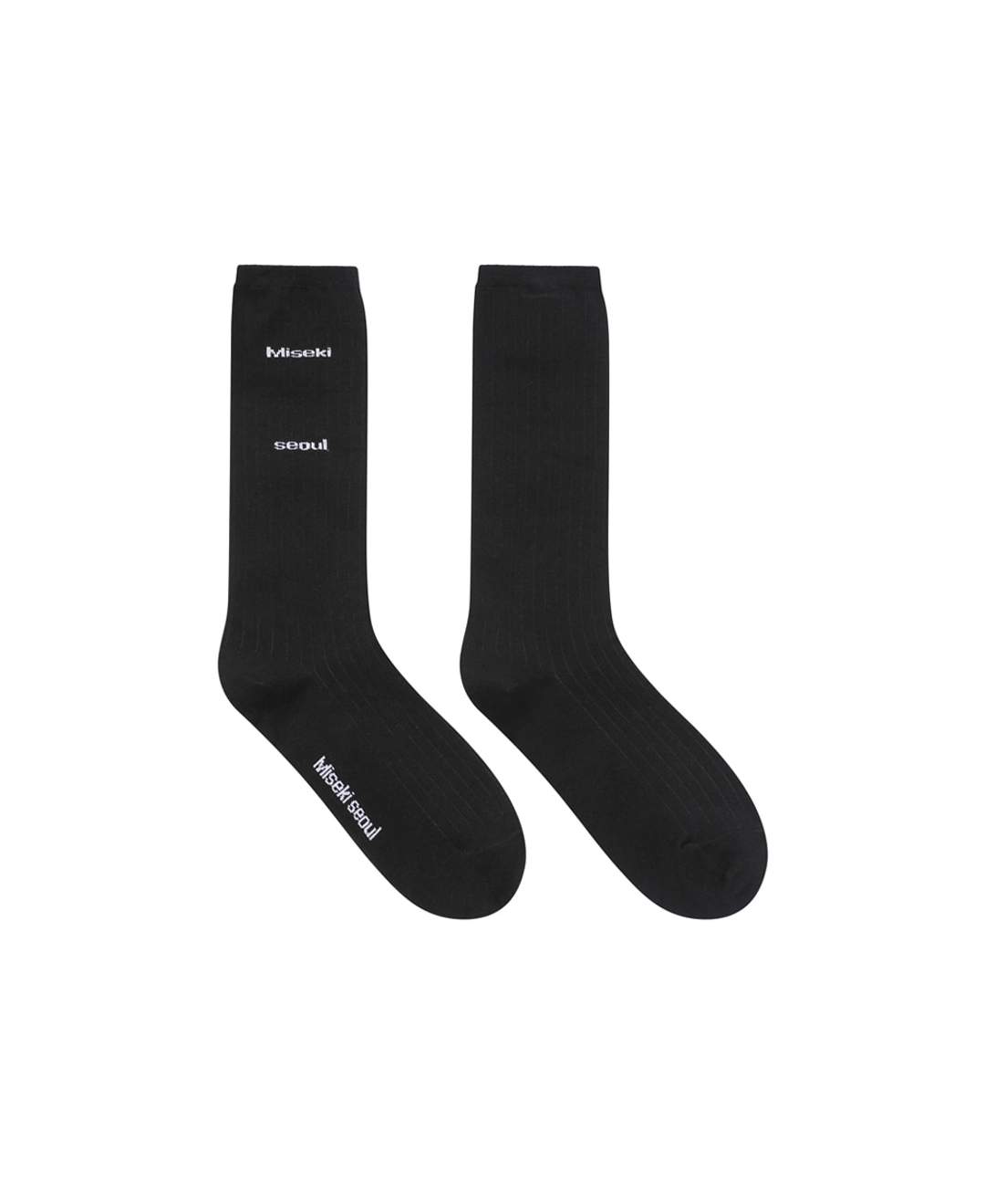 미세키서울 Misekiseoul classic socks BLACK 상품 이미지 3