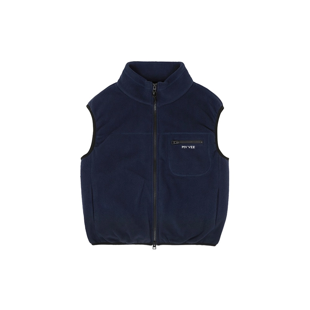 피브비 Giant Smiley Fleece Vest (ocean navy) 상품 이미지 1