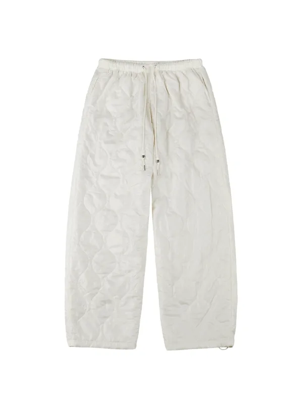 DOT QUILTED PANTS [CREAM]