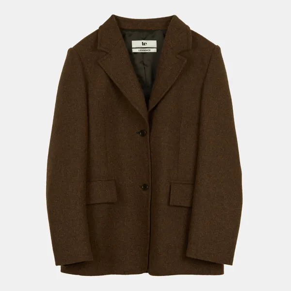 [은현 PICK] wool over-fit blazer (brown)