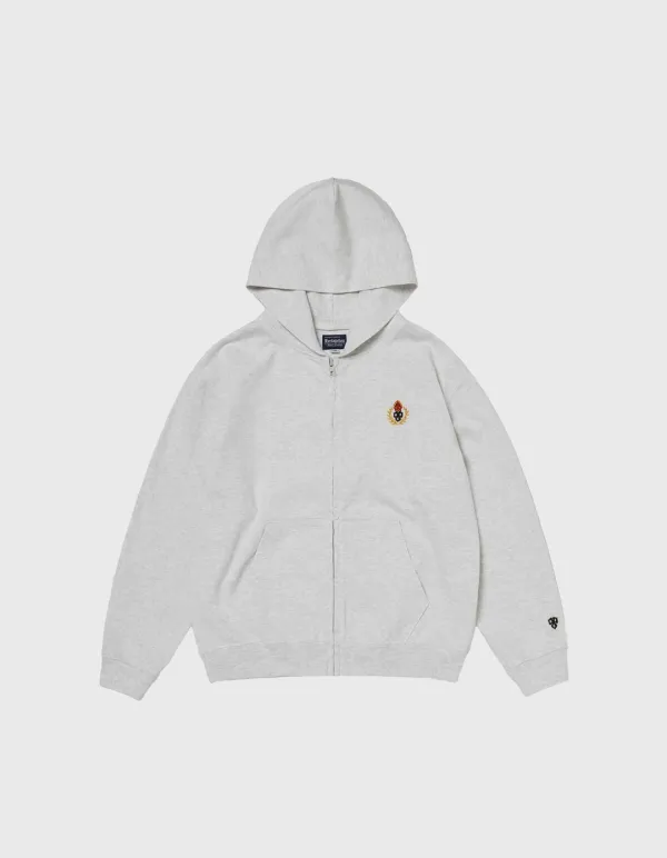 CHILDREN VTG WASHED 10S ZIP-UP HOODIE / M.Grey(2%)