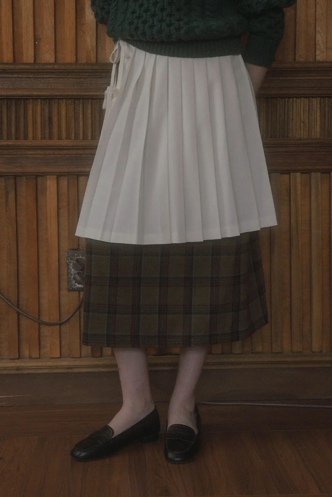 위드아웃썸머 Peonit layered skirt_cream 상품 이미지 1